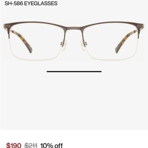 Trina Turk Scott Harris men’s SH-586 Antique Pewter Glasses